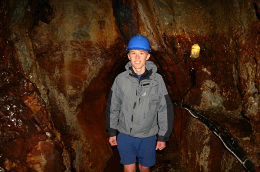 20051030-121620.jpg - Will in the copper mine