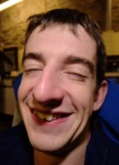Michael impersonates Pinocchio