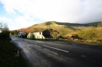 Start of the walk by the Cross Keys Inn