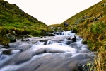 Walking by the beck above the waterfall