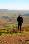Toby with Ribblehead behind