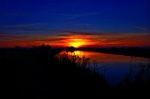 Fenland sunset - River Great Ouse near Horse Fen Farm