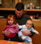 Pete with Katherine and Robin