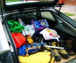 The amount of gear I need for three weeks caving, walking and visiting in the Dales, Lakes and Highlands