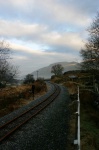 We left the railway as it snakes off towards the coast