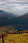 The head of Llyn Cwellyn with Dyffryn Nantlle behind