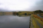 Dywarchen dam and a boathouse
