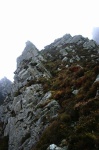 The last bit of scrambling stretches to the sky