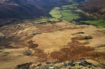 Looking down on the fort and its parade ground from Border End