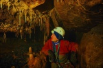 Aaron in a decorated passage