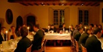 Seated at the dinner