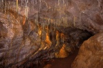Pretty hanging gallery in the end passage