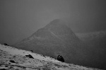 Tryfan in a blizzard