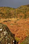 Sunday sun on the Cwm Dyli pipeline