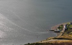 A boat arrives in Shieldaig