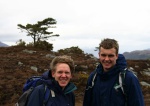 Peter and Jamie, squinting into the wind