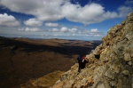 View northwards from the scramble