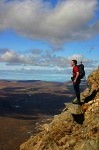 Dave admires the view