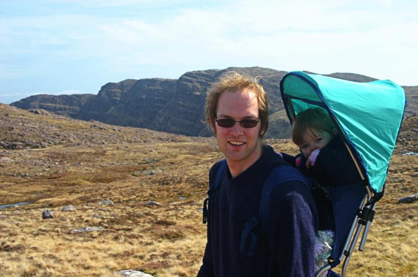 20060429-162104.jpg - Ben and Emilia on Sgurr a' Chaorachain