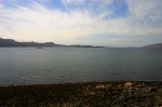 The sea, with Skye just visible in the distance