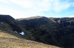 Looking back to the west summit