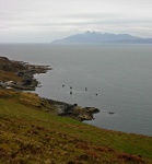 Elgol harbour with Rum beyond