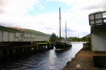 Passing through the bridge