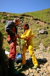 Jim gets dressed with some help from Helen
