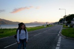 Laura waiting to be rescued in Reraig