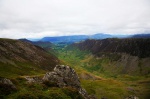 Newlands and a cloud-capped Skiddaw
