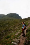 Chris on the path around Beinn Eighe