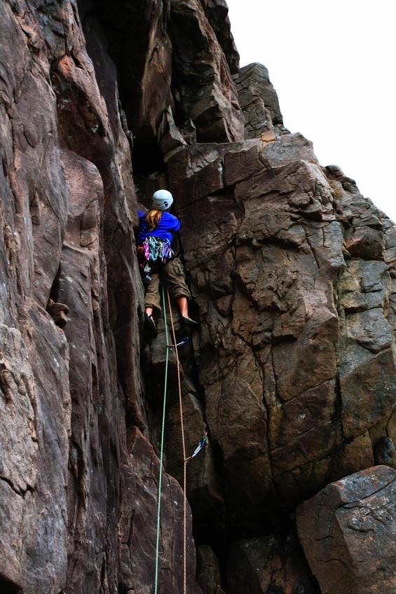 20060825-165120.jpg - Becky in the V-chimney