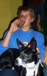 George and dog