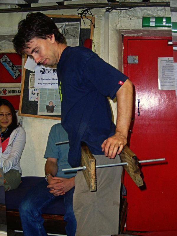 20061021-015126.jpg - Mark in the WSG squeeze machine, still