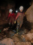 Rowena and Jess in the stream