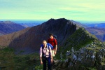 Looking back at Crib Goch