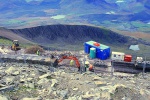 View of the Llechog ridge and the sadly-to-be-rebuilt station