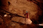 David in the main chamber of Uamh nan Righ