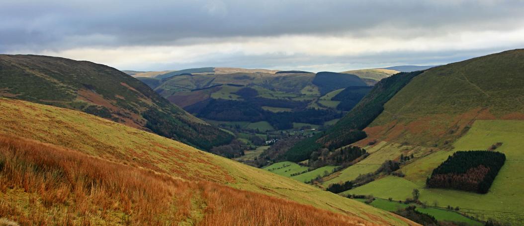 20070128-144038.jpg - Looking down on Dinas Mawddwy