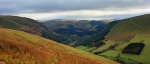 Looking down on Dinas Mawddwy