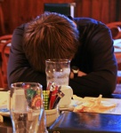 Richard's walk must have been more tiring!