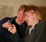 Peter & Lottie share a joke