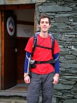 Tom by the bunkhouse