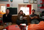 In the hut