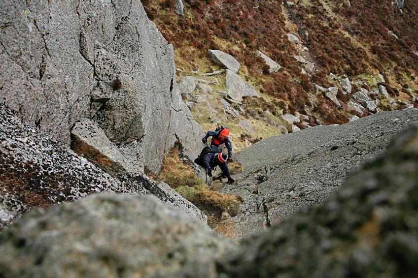 20070331-105916.jpg - Starting the East Ridge of Moel Siabod