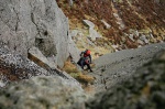 Starting the East Ridge of Moel Siabod
