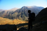 Looking back across to the Glyderau