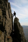 Sam on a pinnacle