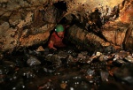 Sunday on Skye - Toby in one of the Through Caves