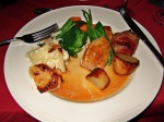 Main course: Guinea-fowl